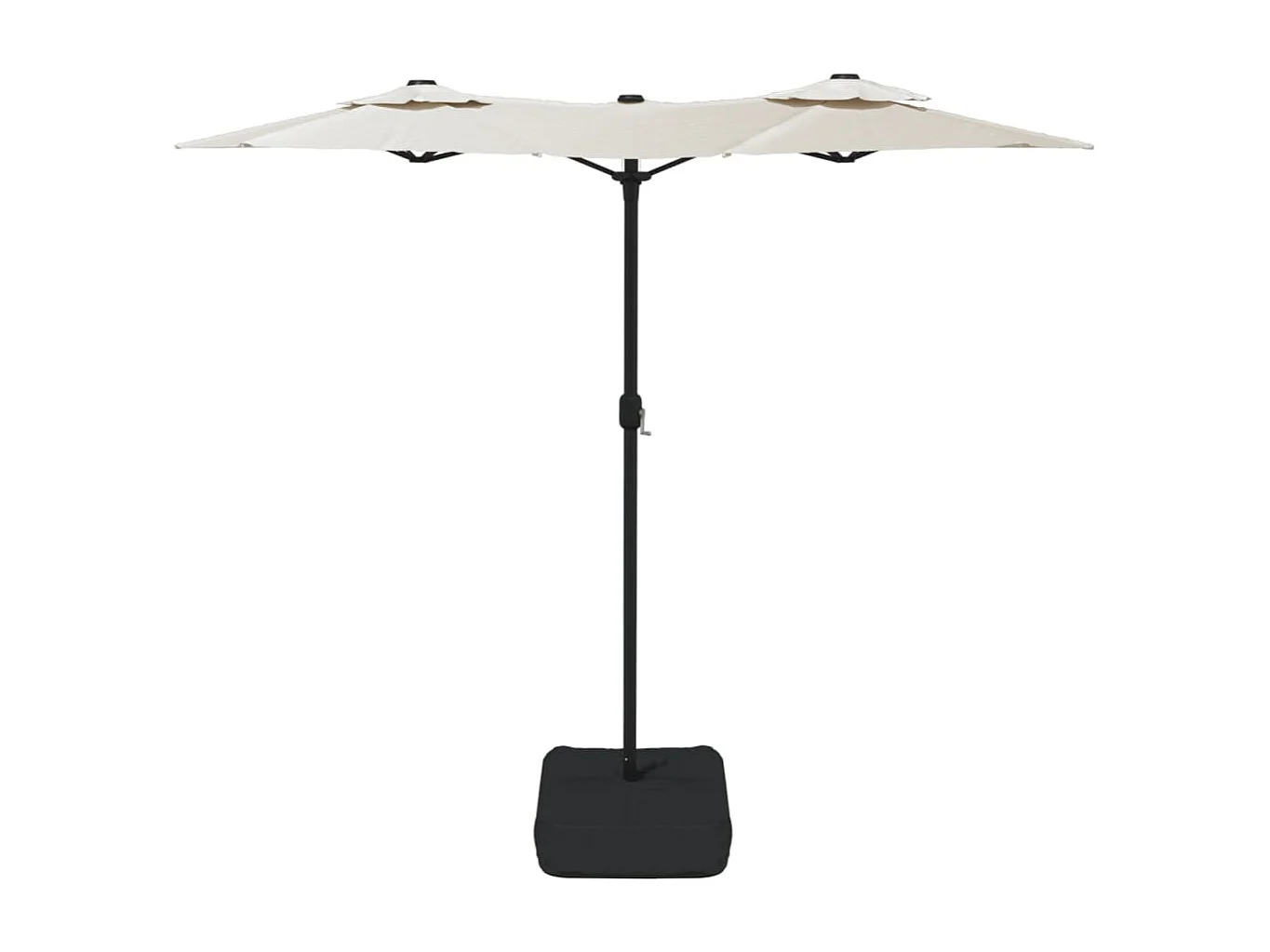 Parasol à double tête avec LED blanc sable 316x240