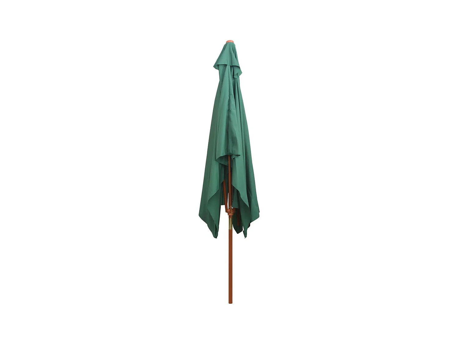Parasol avec poteau en bois 200x300 Vert