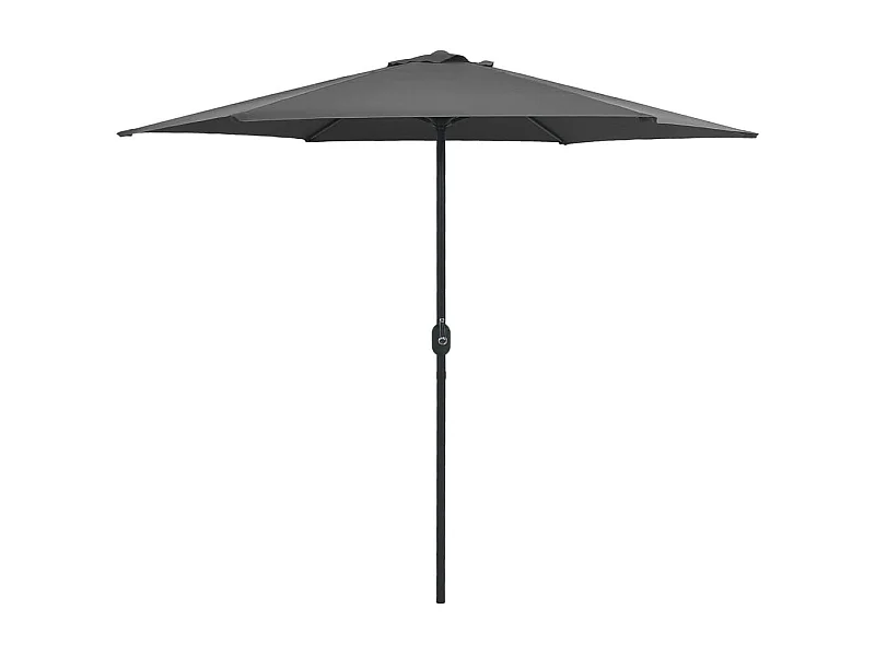 Parasol d'extérieur et mât en aluminium 270x246 Anthracite