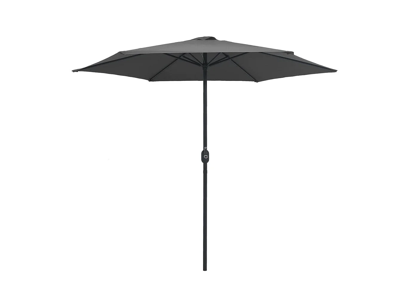 Parasol d'extérieur et mât en aluminium 270x246 Anthracite