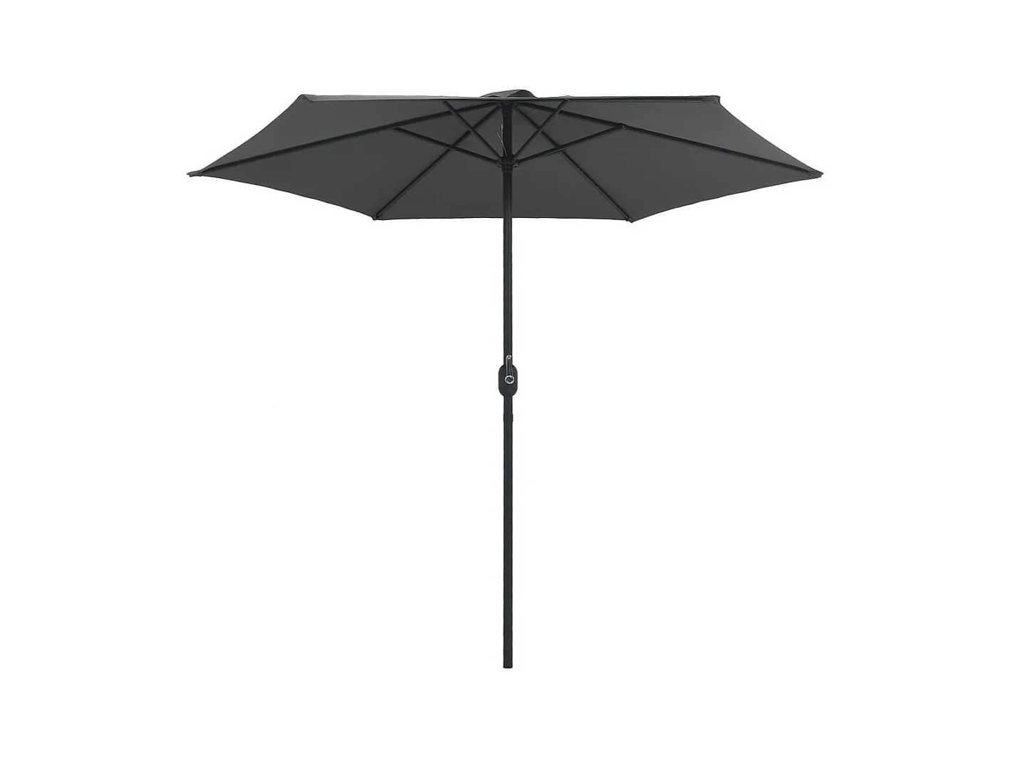 Parasol d'extérieur et mât en aluminium 270x246 Anthracite
