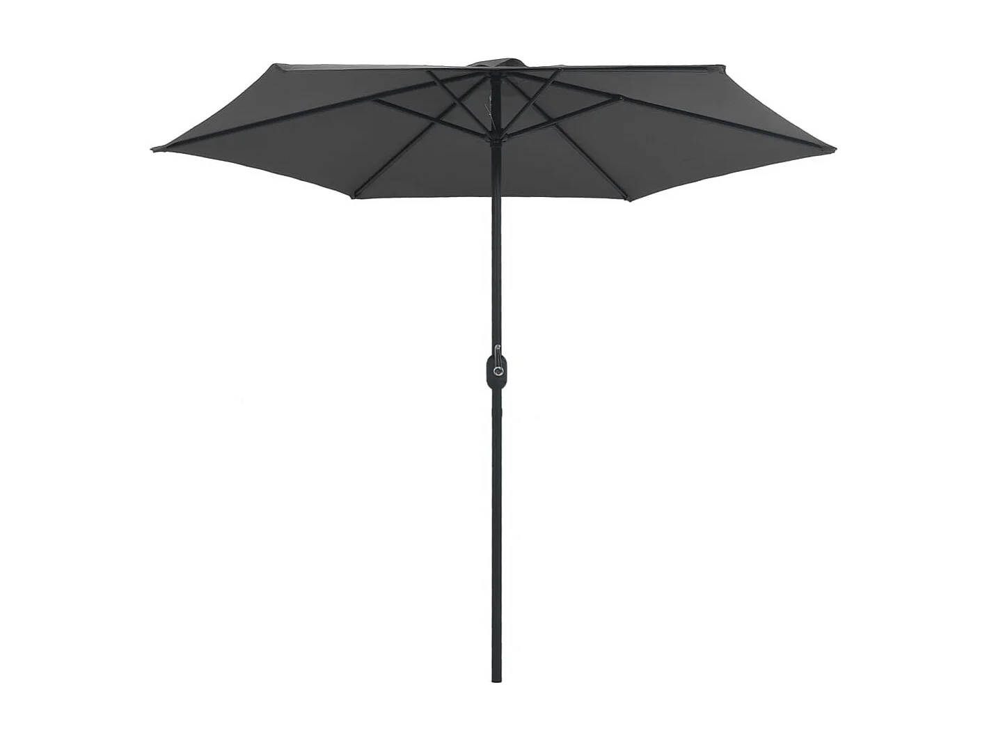 Parasol d'extérieur et mât en aluminium 270x246 Anthracite