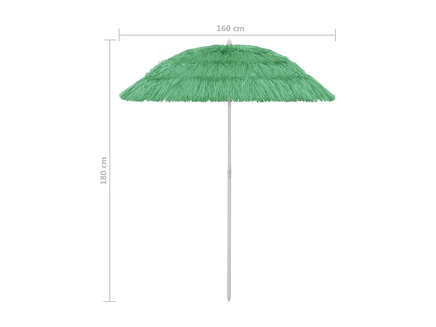 Parasol de plage Vert 180cm