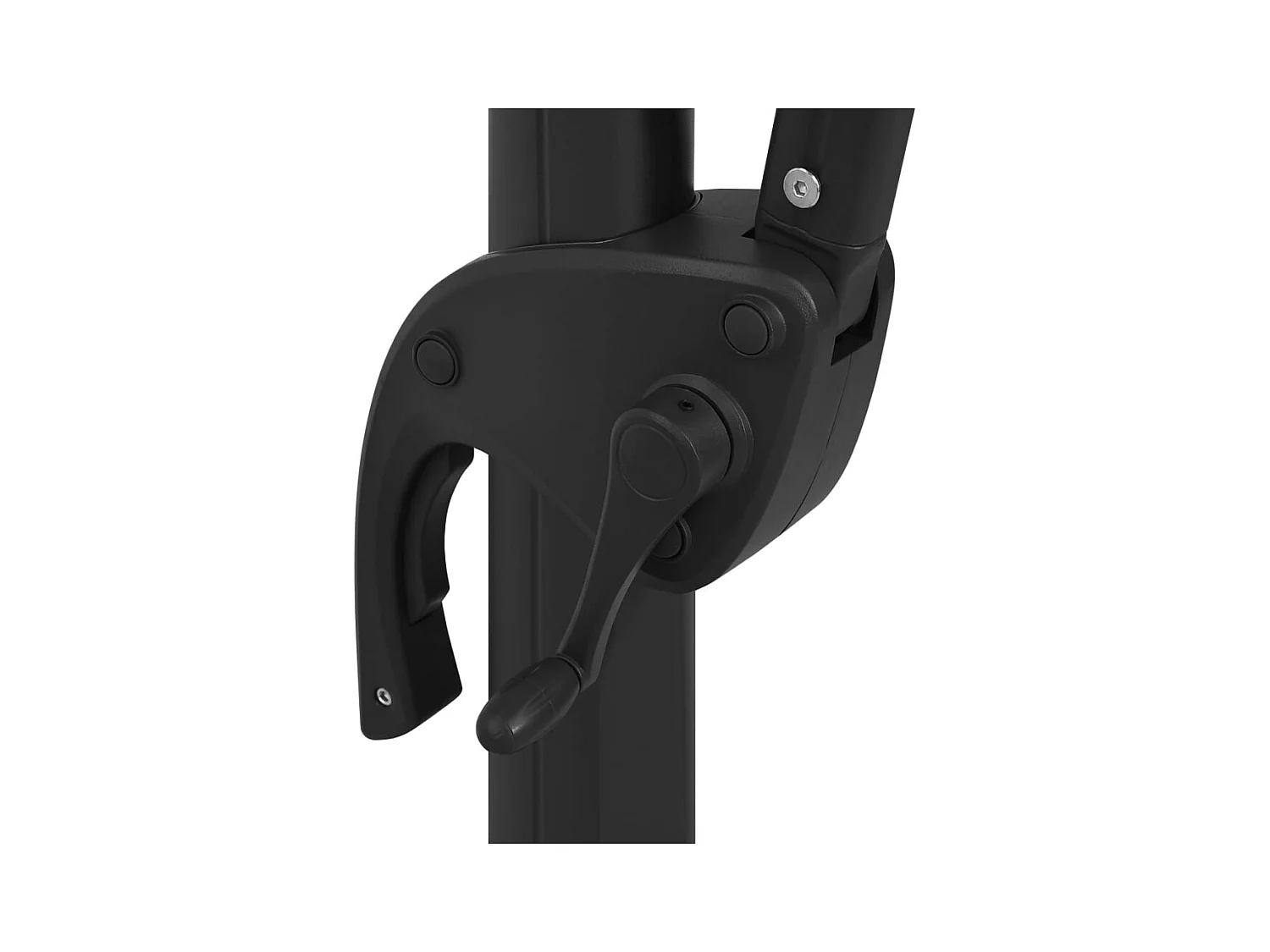 Parasol à 4 niveaux avec mât en aluminium Vert 250x250