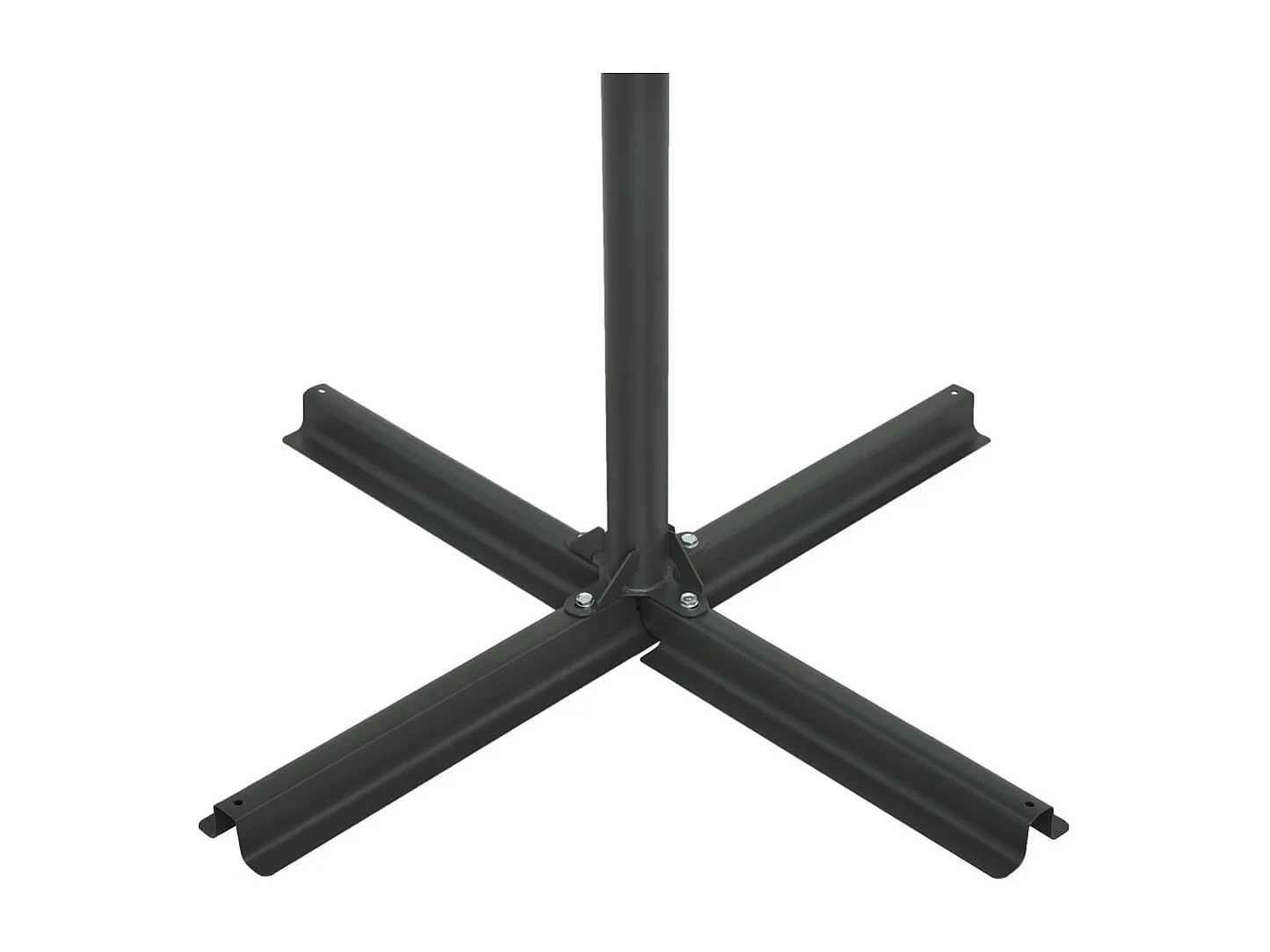 Parasol d'extérieur et poteau en aluminium 460x270 Noir