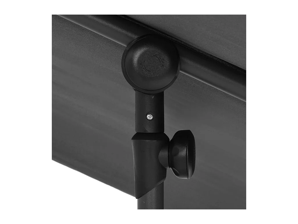 Parasol d'extérieur avec mât en aluminium 180x130 Anthracite