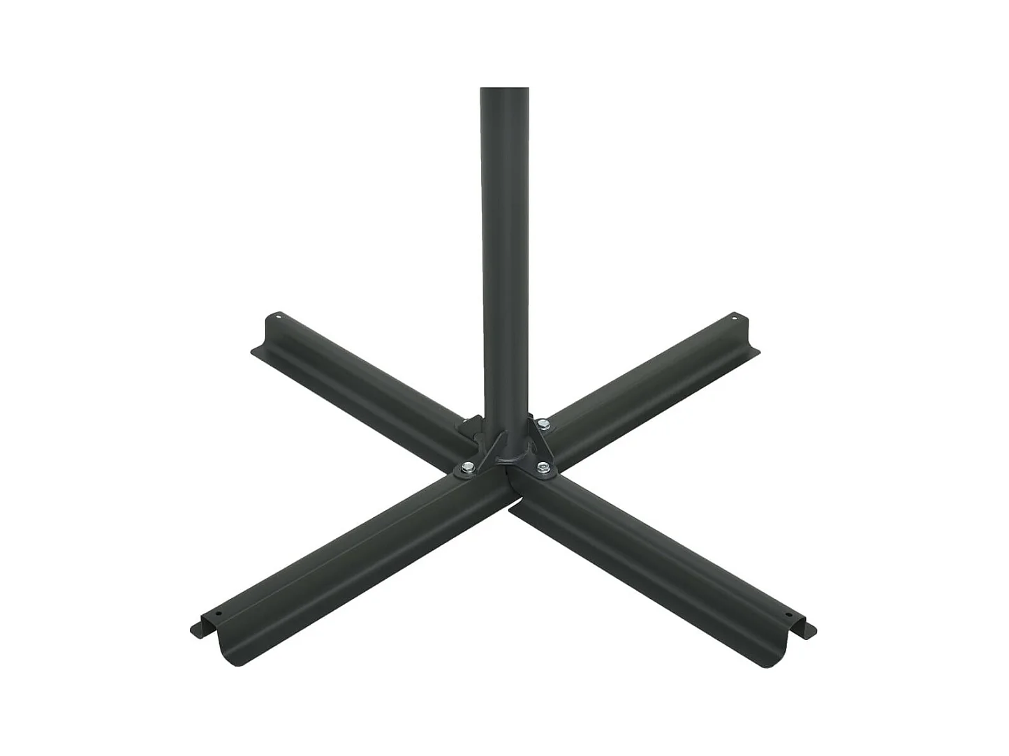 Parasol d'extérieur et poteau en aluminium 460x270 Bleu