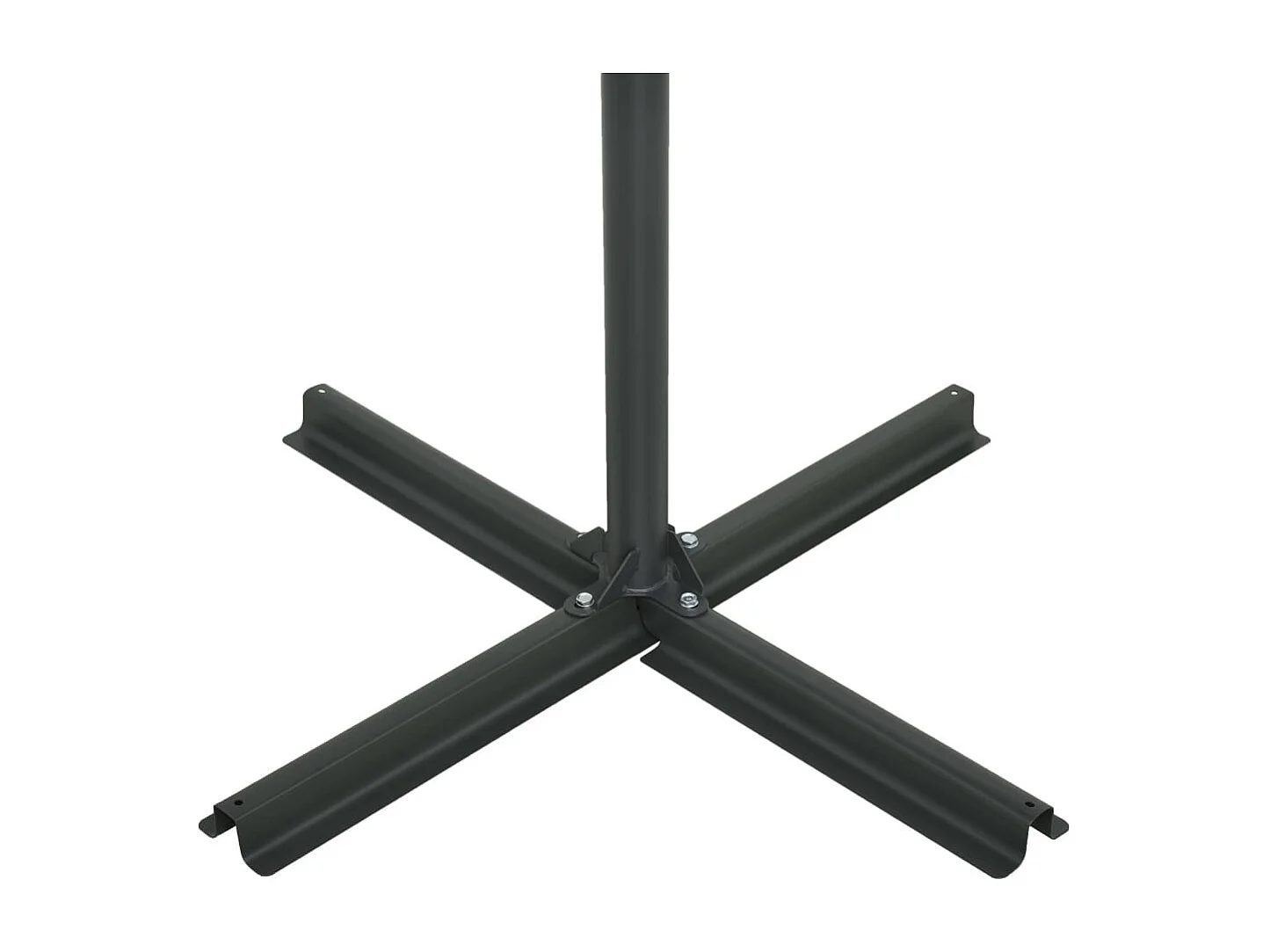 Parasol d'extérieur et poteau en aluminium 460x270 Bleu