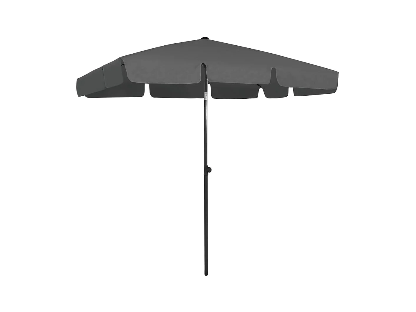 Parasol de plage Anthracite 200x125