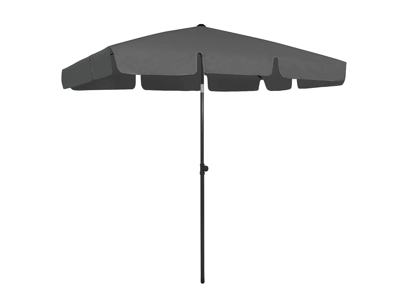 Parasol de plage Anthracite 200x125