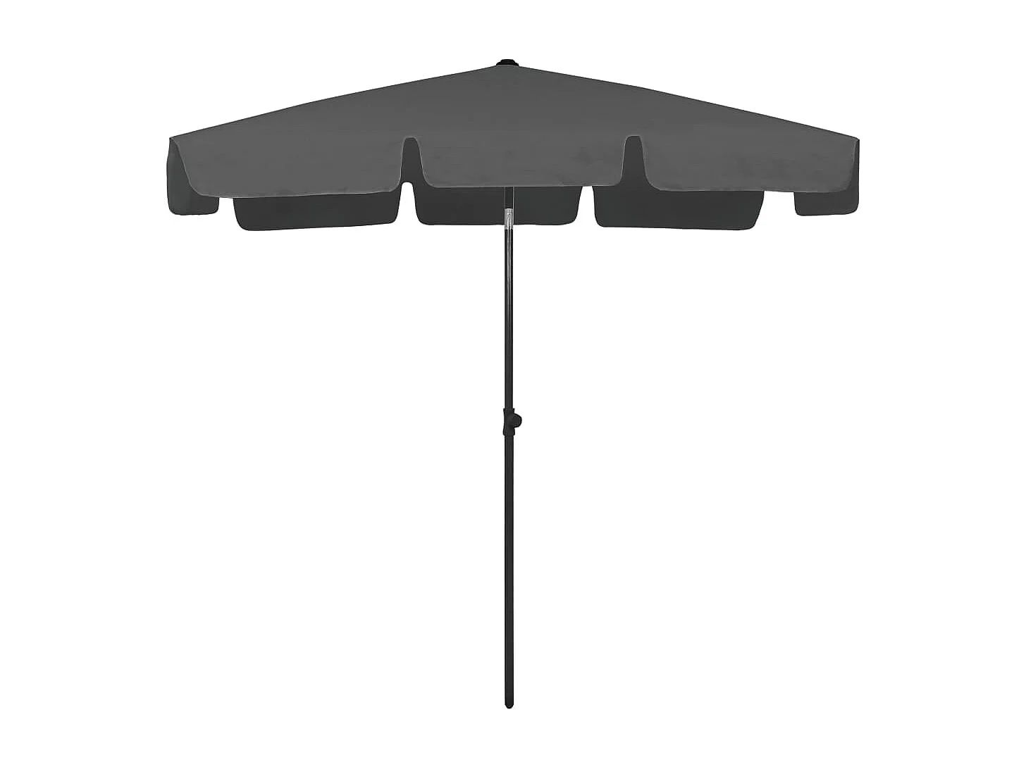 Parasol de plage Anthracite 200x125