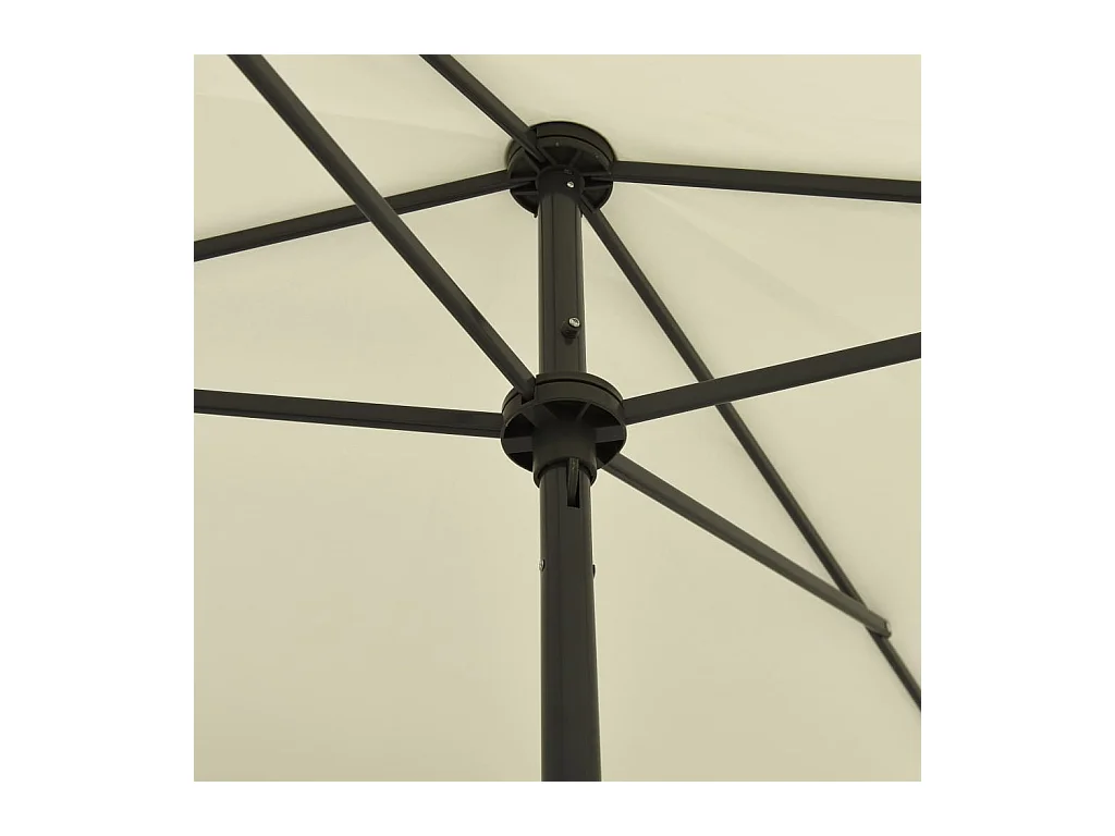 Parasol de plage Jaune sable 200x125