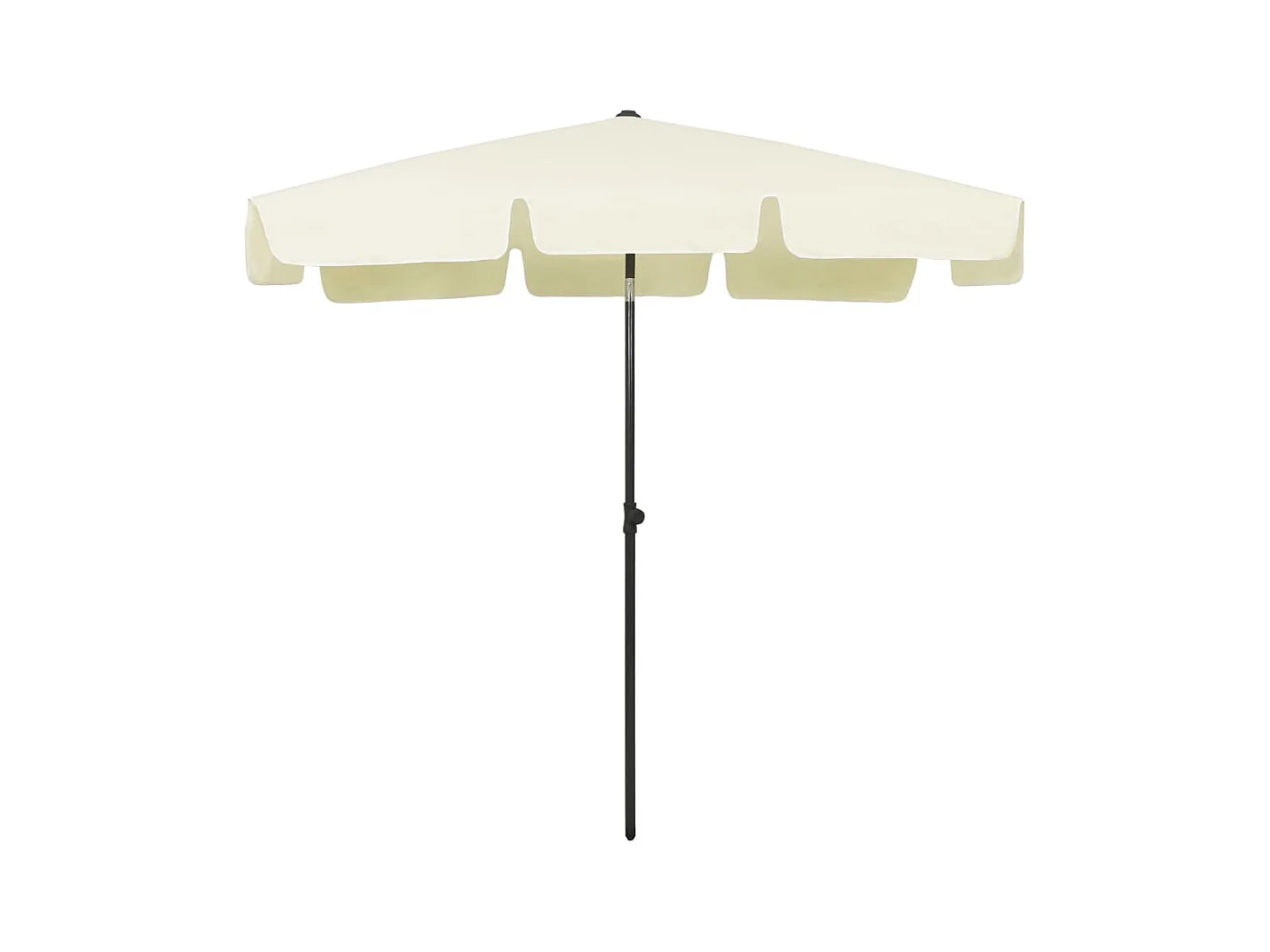Parasol de plage Jaune sable 200x125