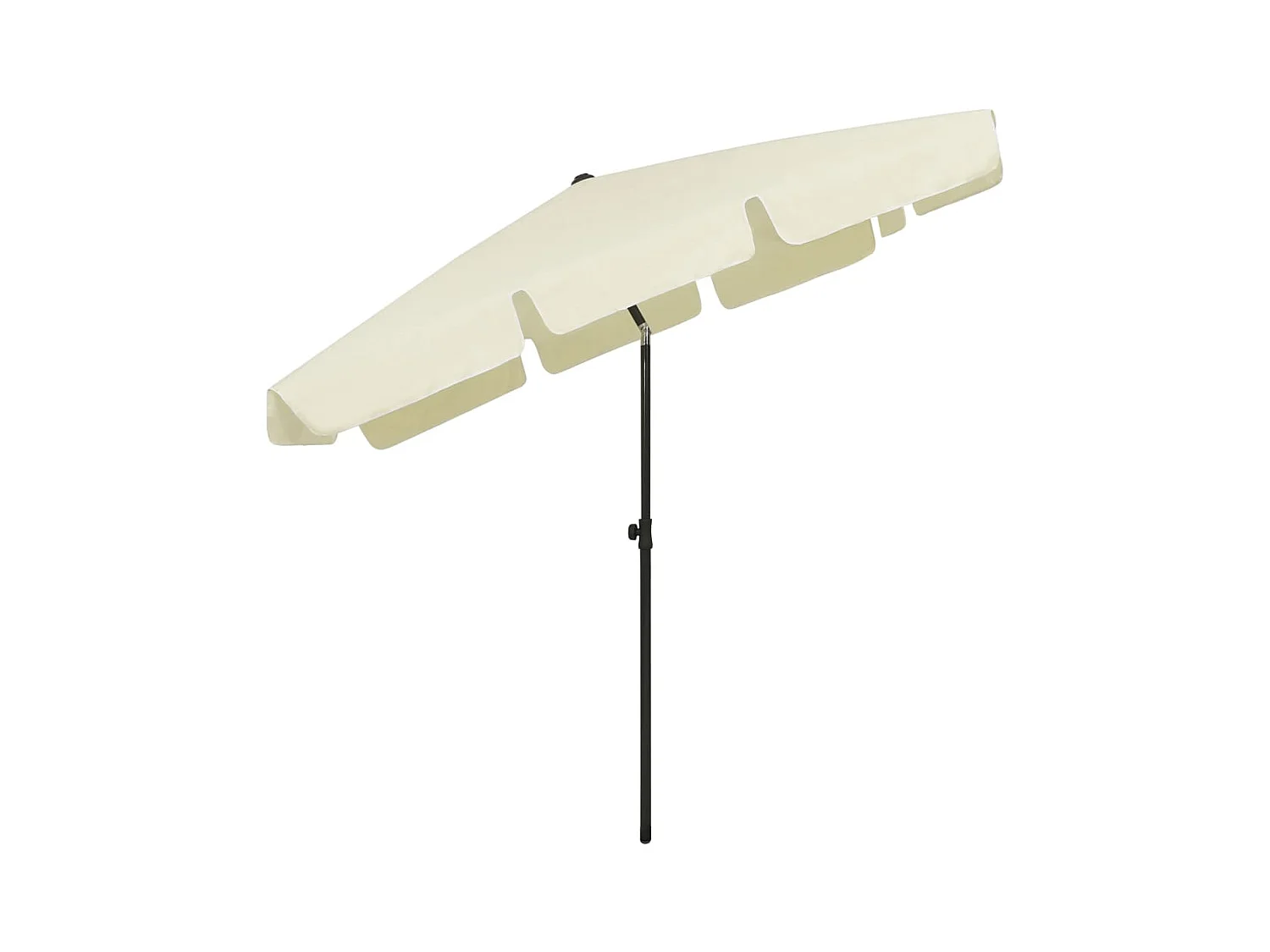Parasol de plage Jaune sable 200x125