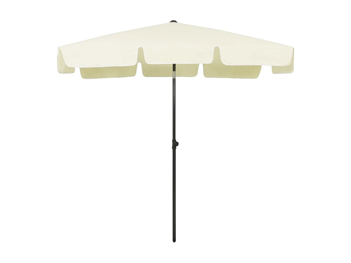 Parasol de plage Jaune sable 200x125