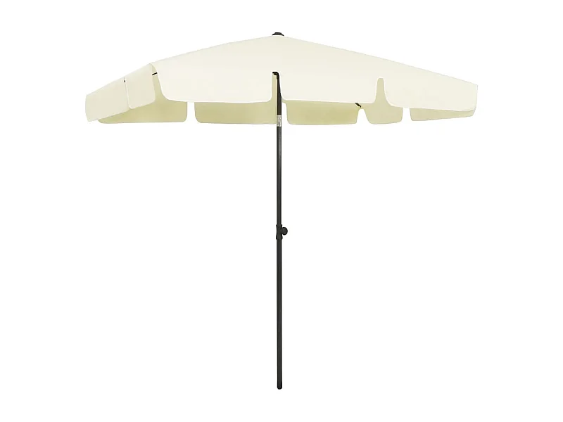 Parasol de plage Jaune sable 200x125