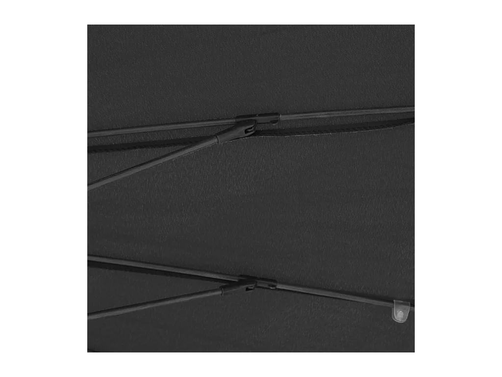 Parasol d'extérieur avec mât en aluminium 270cm Anthracite