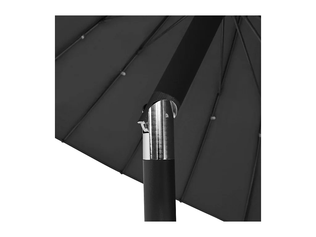 Parasol d'extérieur avec mât en aluminium 270cm Anthracite