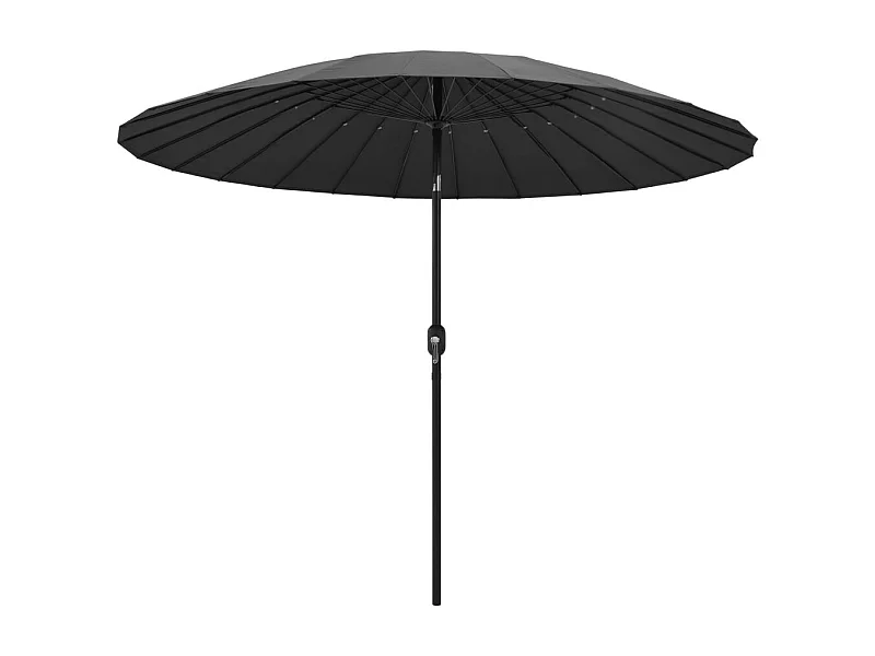 Parasol d'extérieur avec mât en aluminium 270cm Anthracite