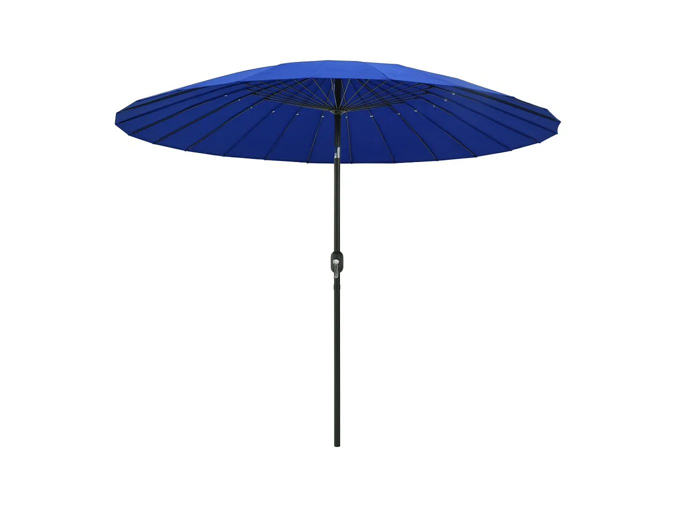 Parasol d'extérieur avec mât en aluminium 270cm Bleu azuré