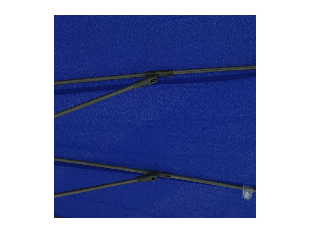 Parasol d'extérieur avec mât en aluminium 270cm Bleu azuré