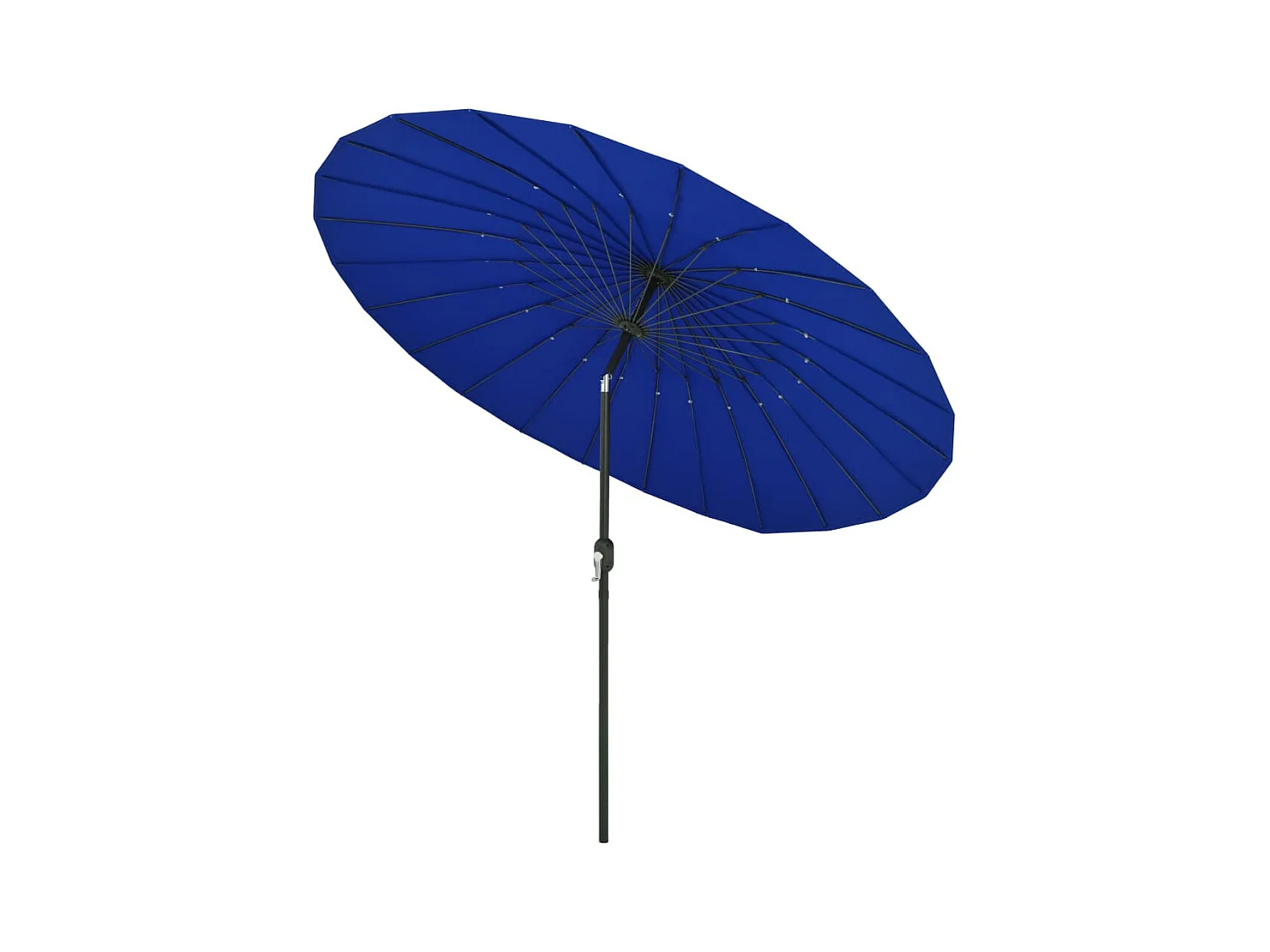 Parasol d'extérieur avec mât en aluminium 270cm Bleu azuré