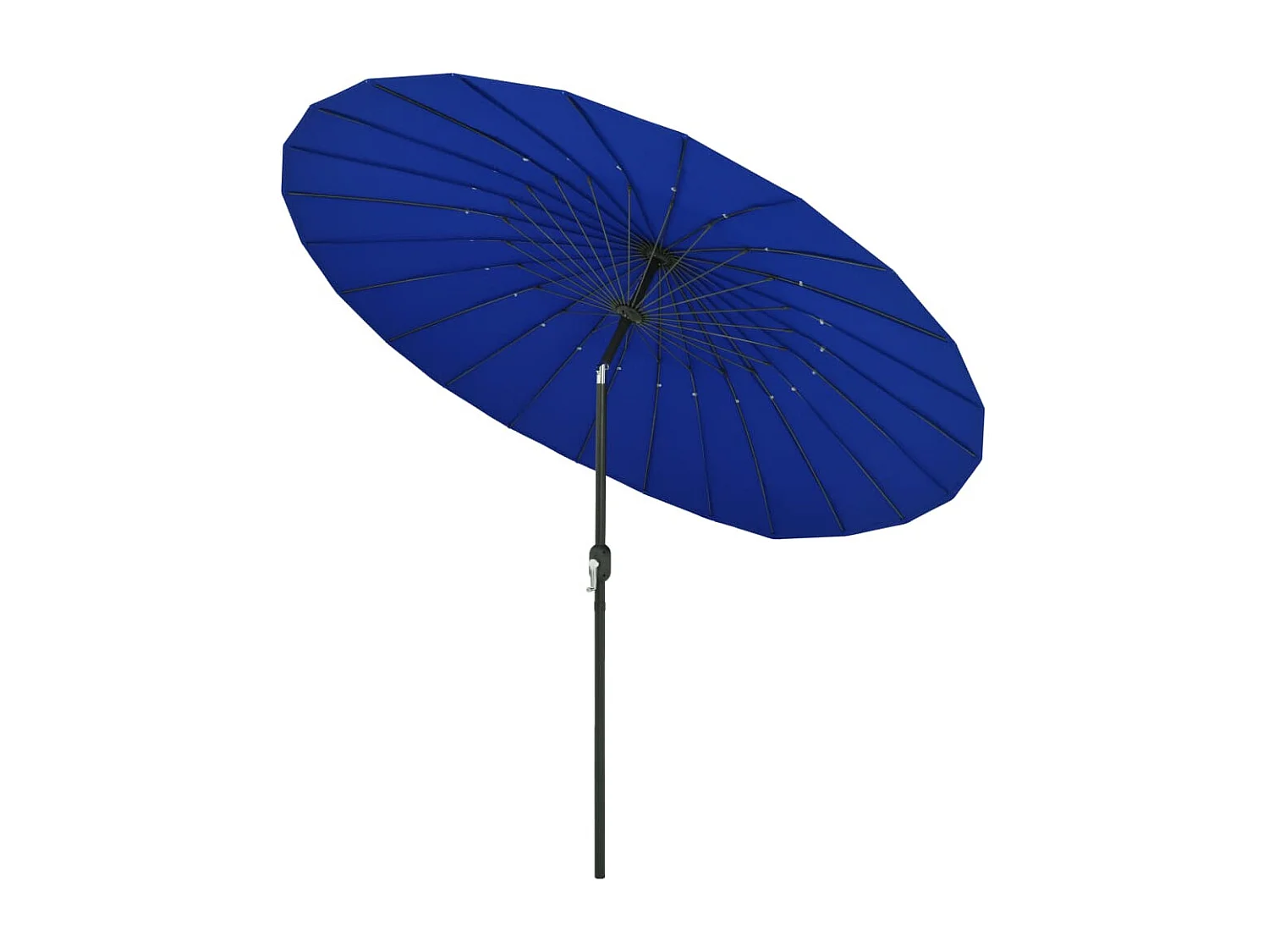 Parasol d'extérieur avec mât en aluminium 270cm Bleu azuré