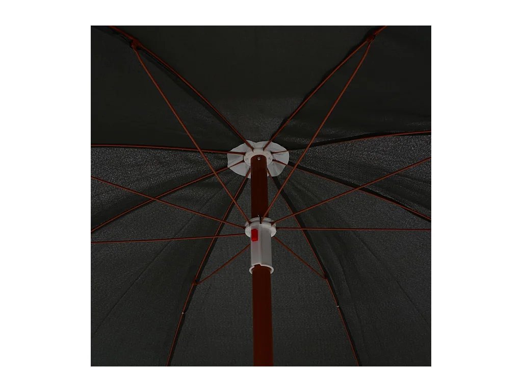 Parasol avec mât en acier 240cm Anthracite