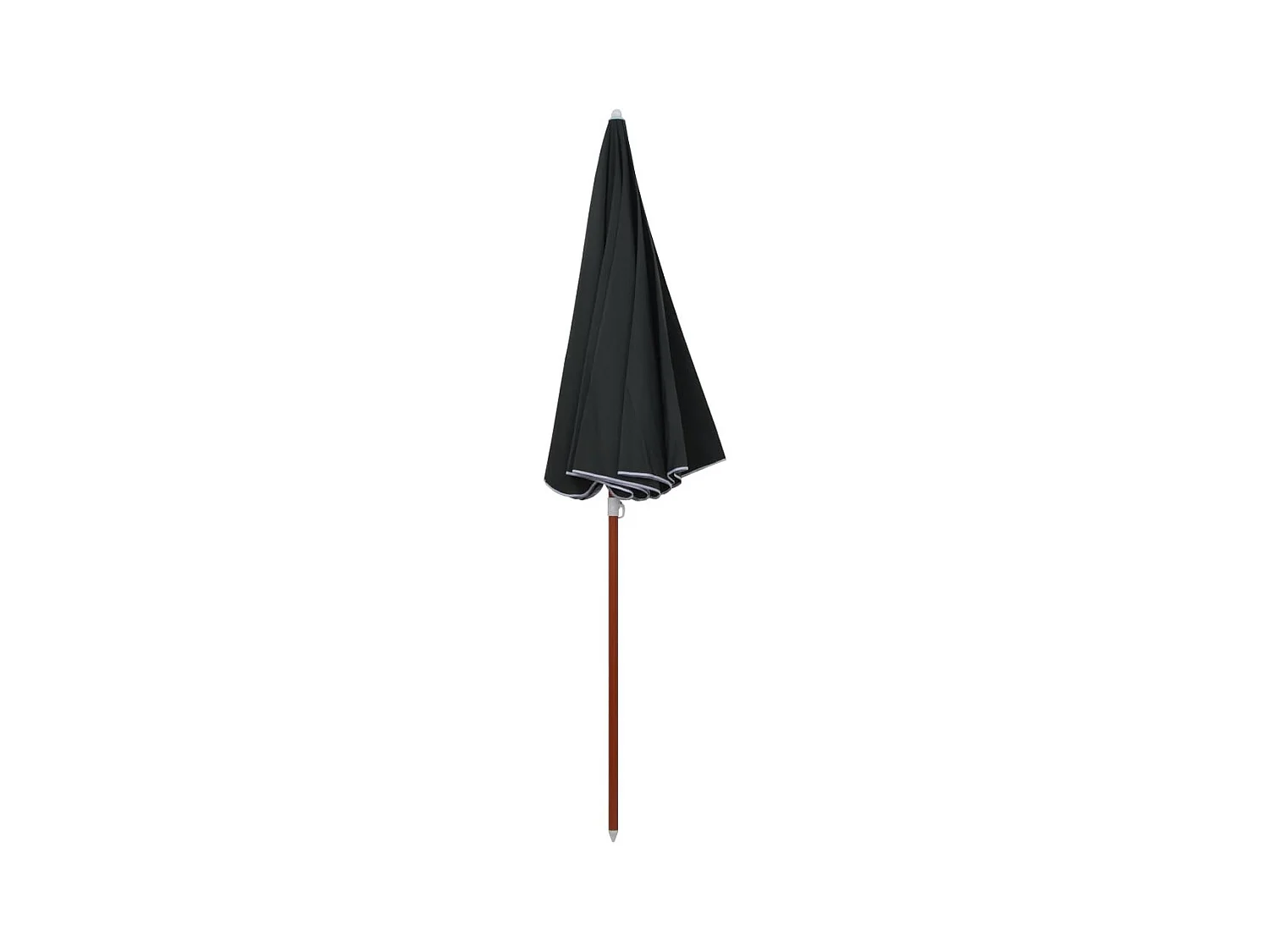 Parasol avec mât en acier 240cm Anthracite
