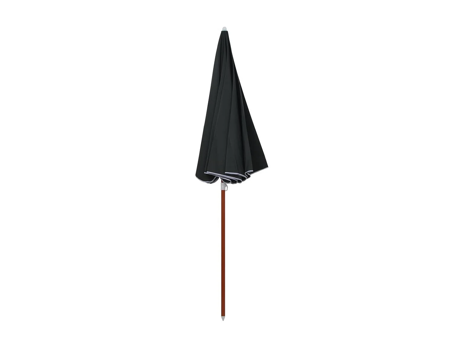 Parasol avec mât en acier 240cm Anthracite