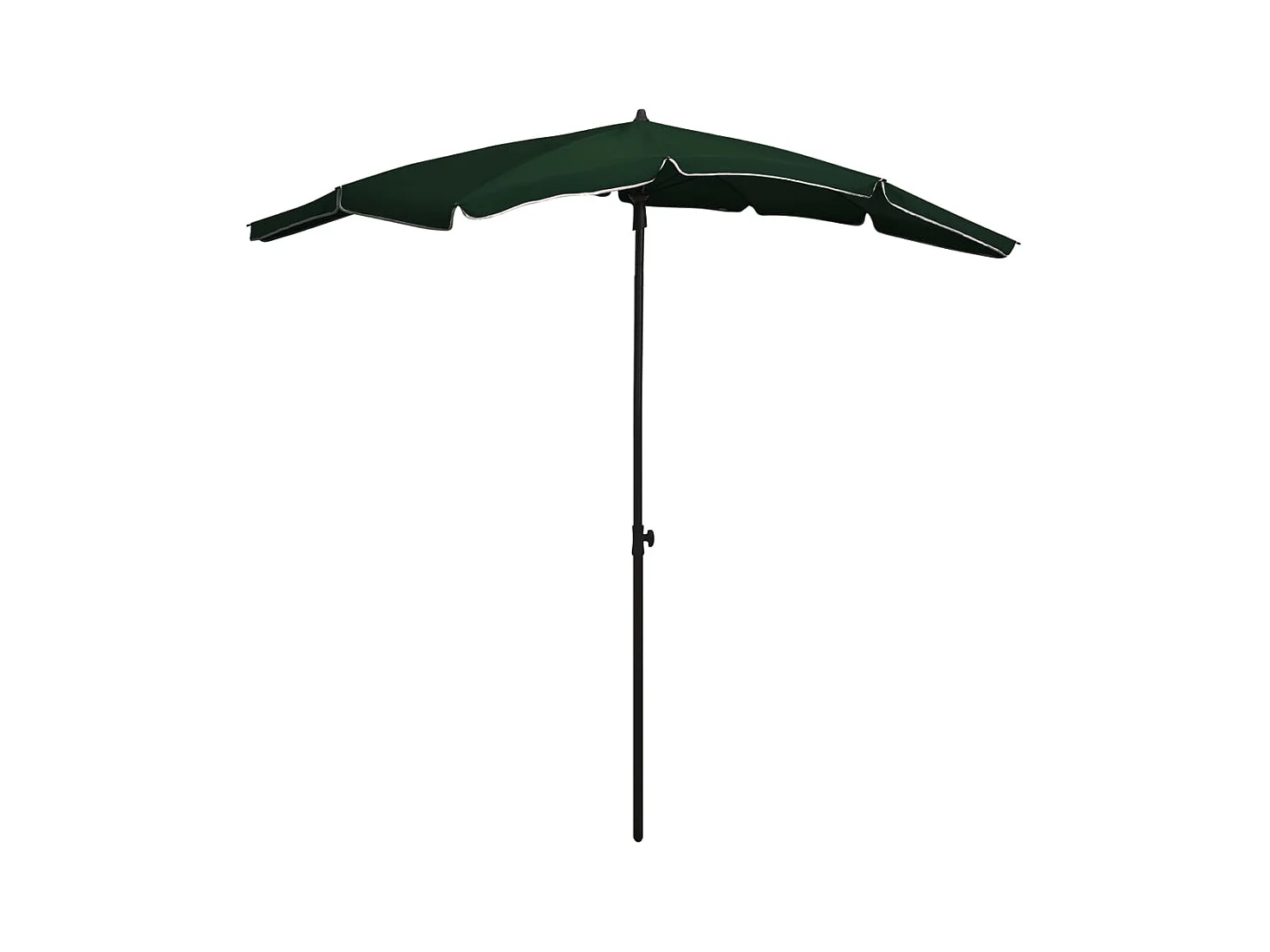 Parasol de jardin avec mât 200x130 Vert