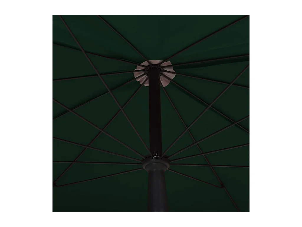 Parasol de jardin avec mât 200x130 Vert