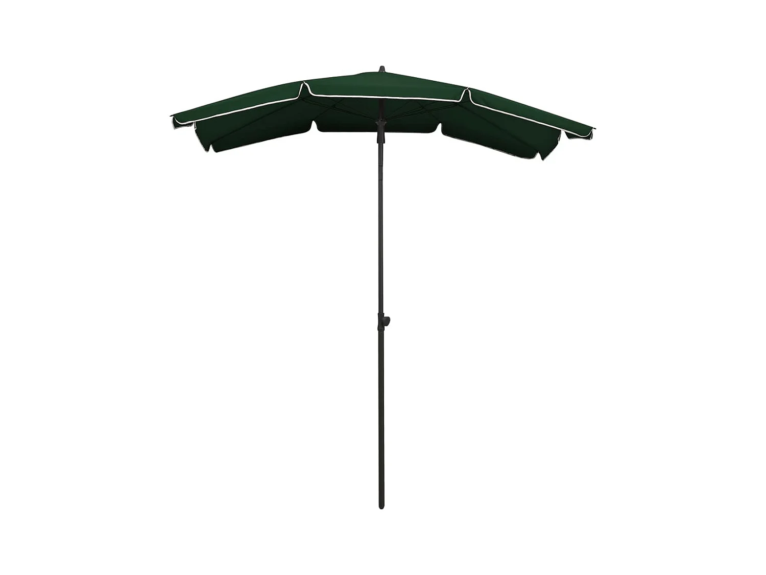 Parasol de jardin avec mât 200x130 Vert