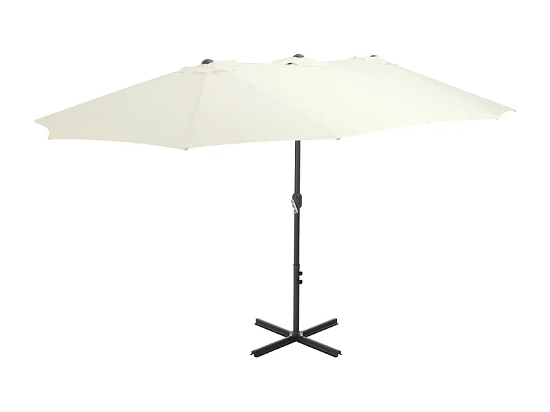 Parasol d'extérieur et poteau en aluminium 460x270 Sabe