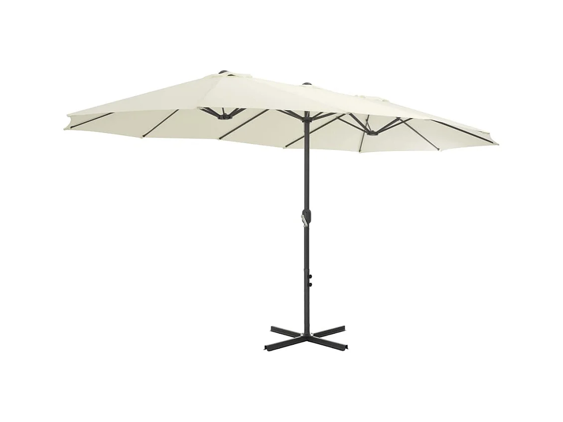 Parasol d'extérieur et poteau en aluminium 460x270 Sabe