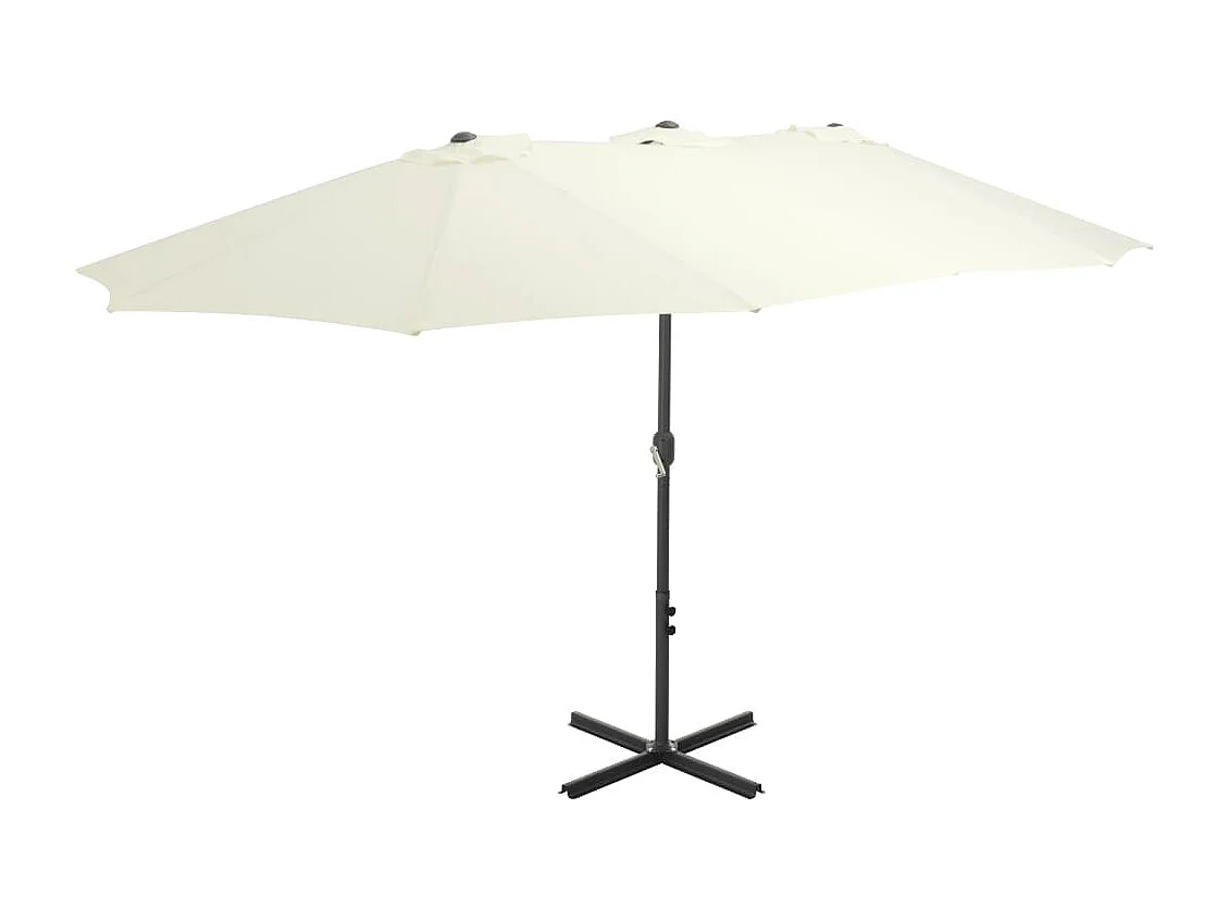 Parasol d'extérieur et poteau en aluminium 460x270 Sabe