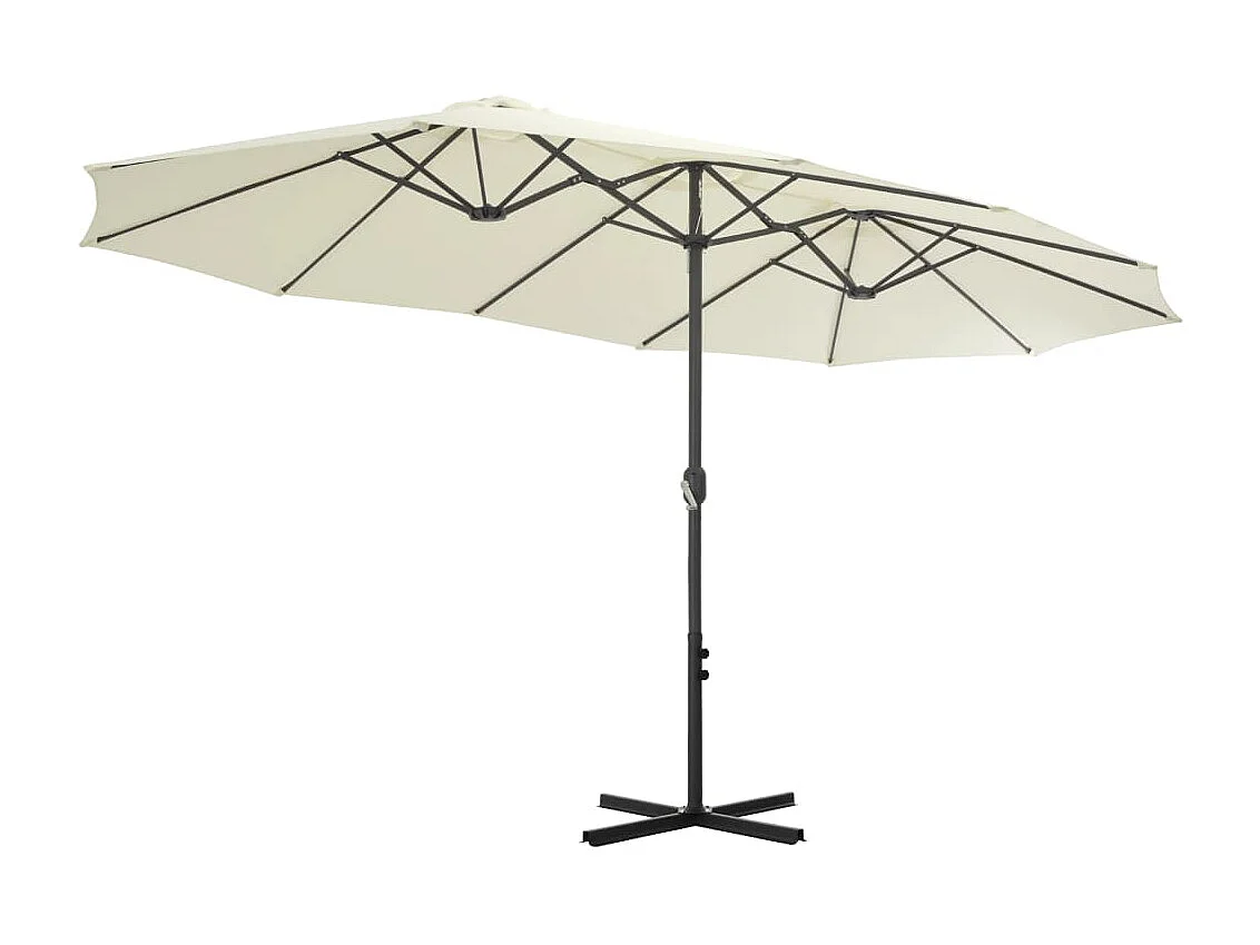 Parasol d'extérieur et poteau en aluminium 460x270 Sabe