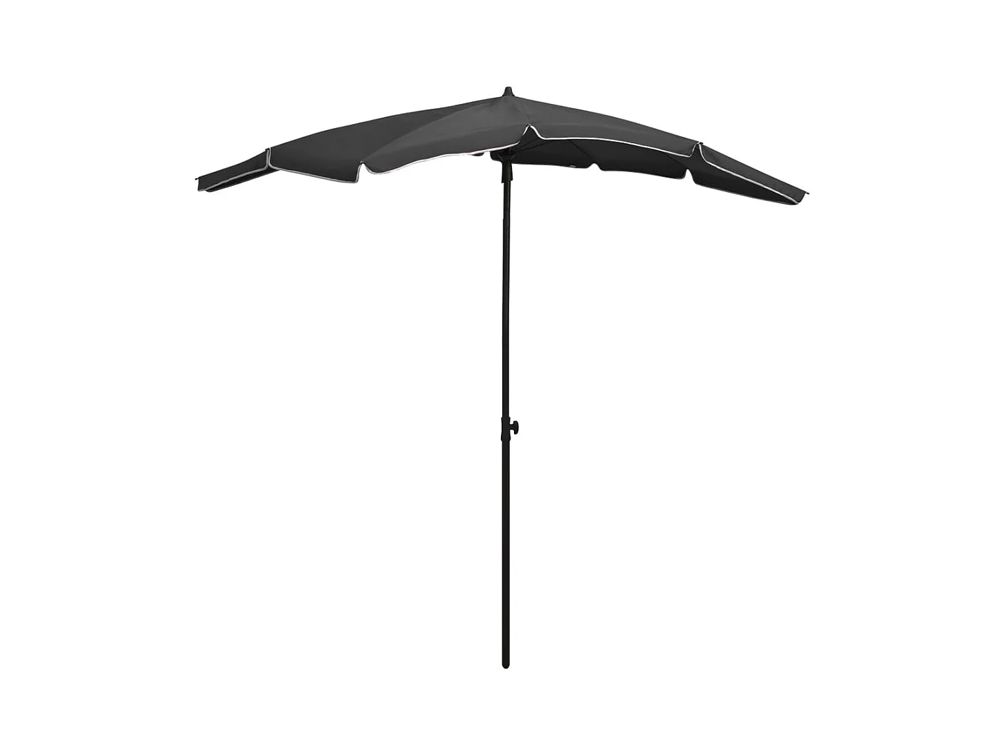 Parasol de jardin avec mât 200x130 Anthracite