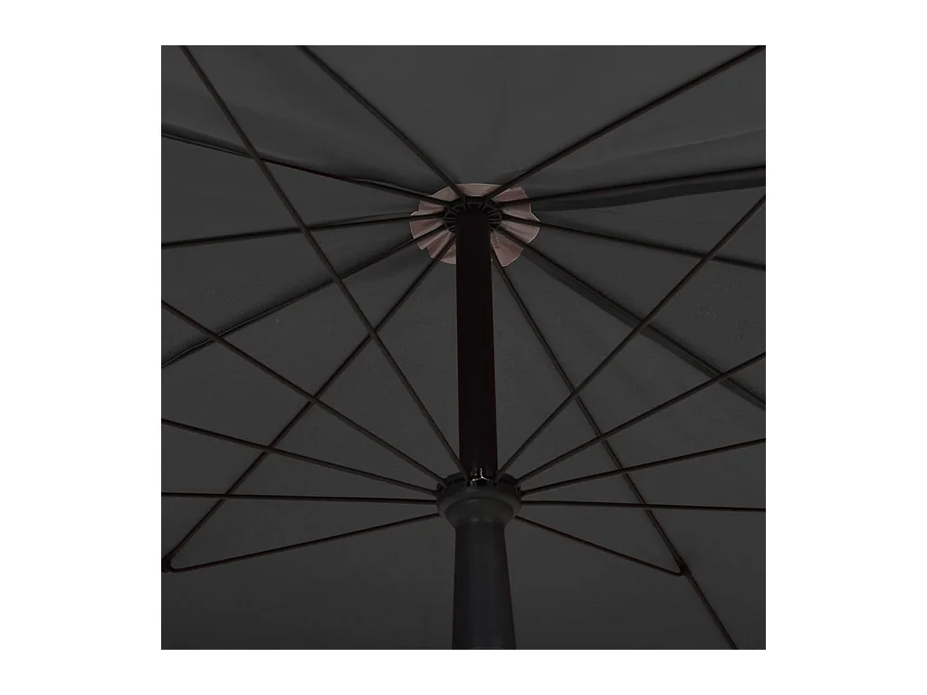 Parasol de jardin avec mât 200x130 Anthracite