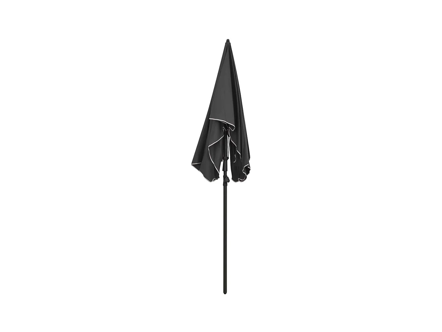 Parasol de jardin avec mât 200x130 Anthracite