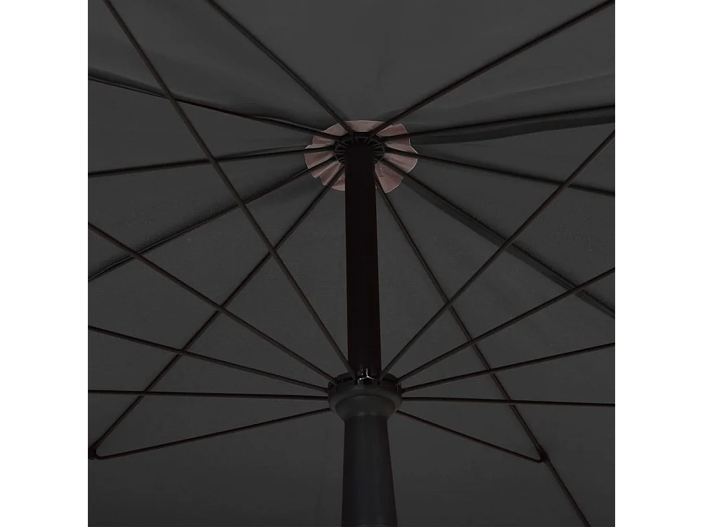 Parasol de jardin avec mât 200x130 Anthracite