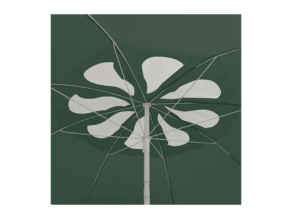 Parasol de plage Vert 300cm 3