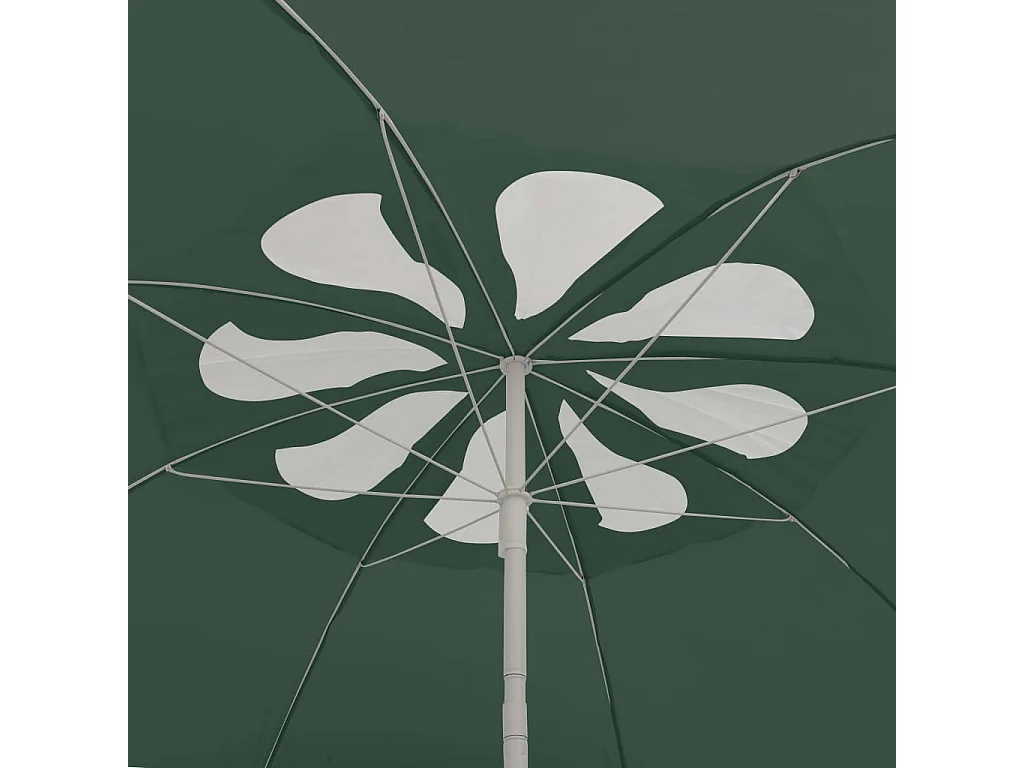 Parasol de plage Vert 300cm 3