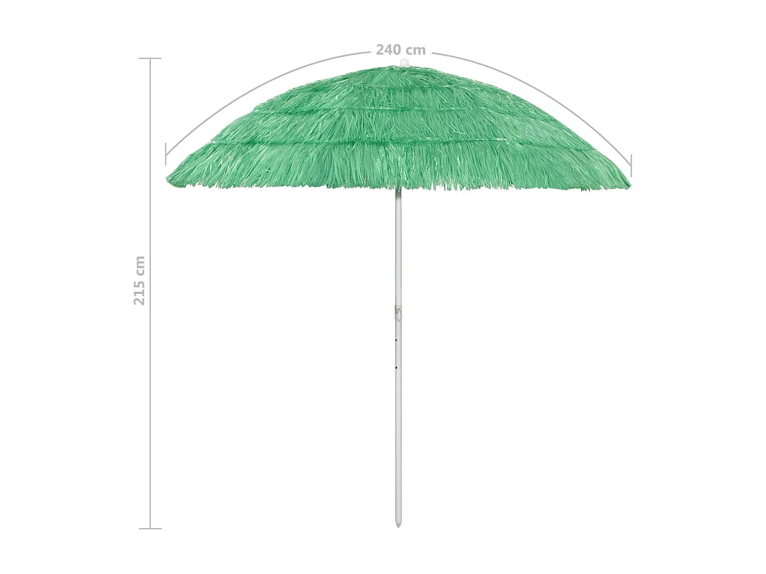 Parasol de plage Vert 240cm