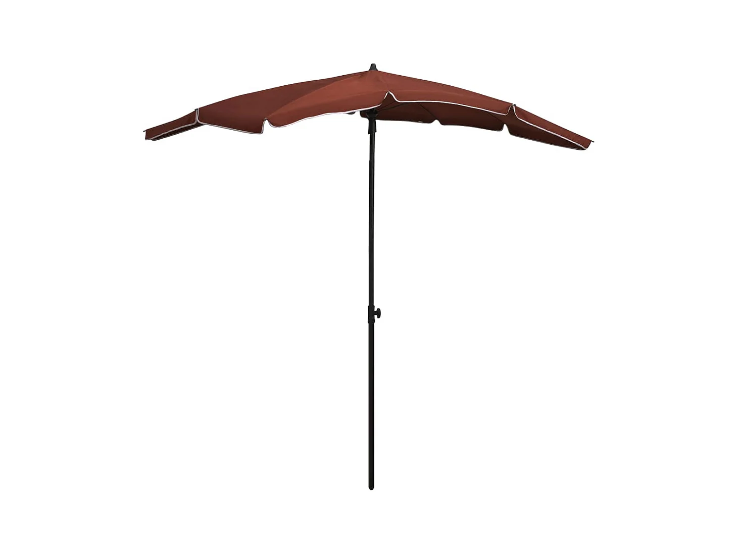 Parasol de jardin avec mât 200x130 Terre cuite