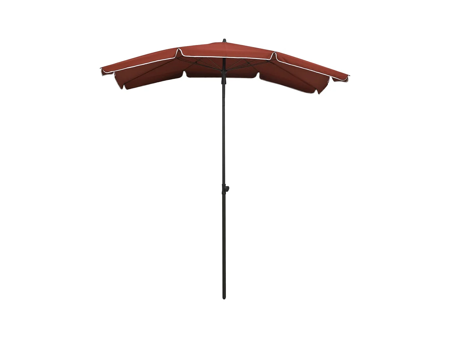 Parasol de jardin avec mât 200x130 Terre cuite