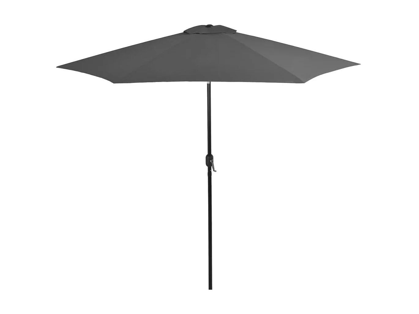 Parasol d'extérieur avec poteau en métal 300cm Anthracite
