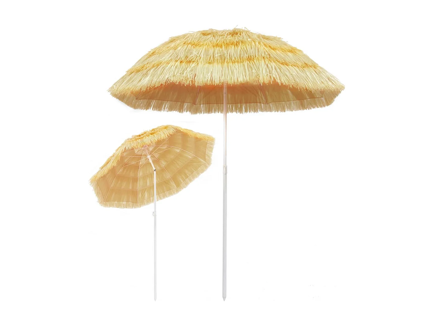 Parasol de plage Naturel 180cm Style hawaïen