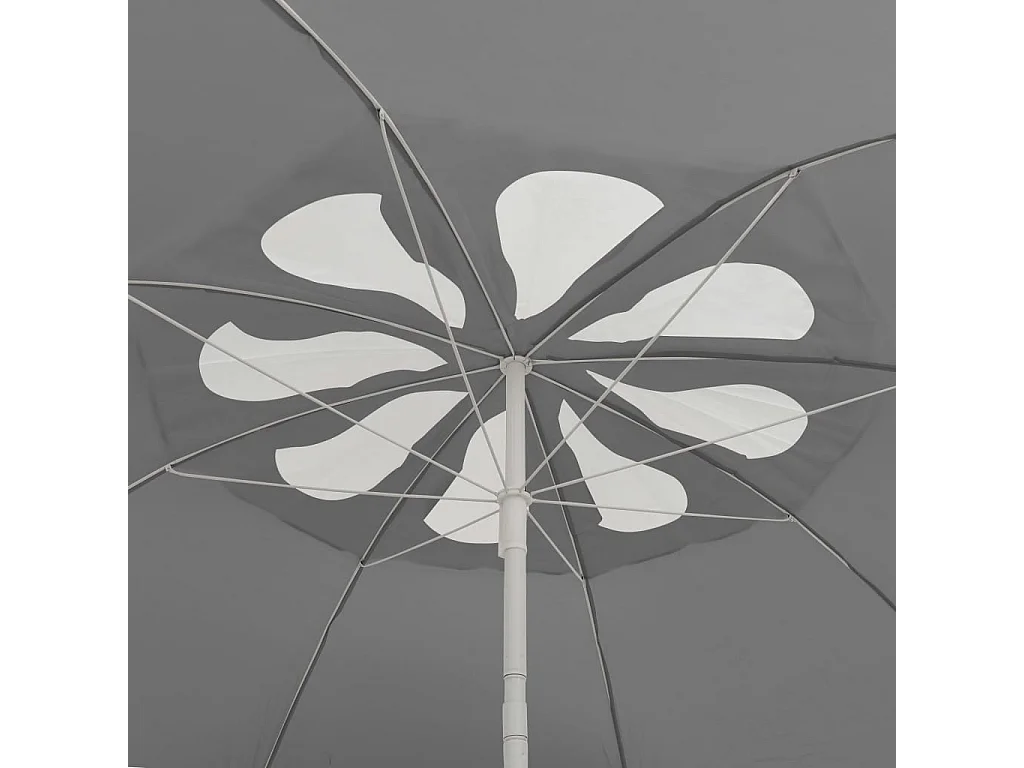 Parasol de plage Anthracite 300cm 2