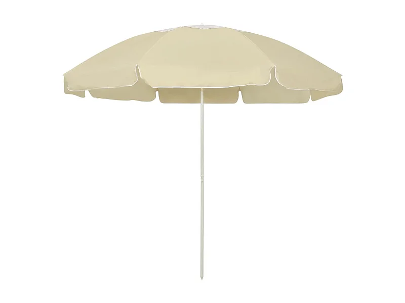 Parasol de plage Jaune sable 240cm